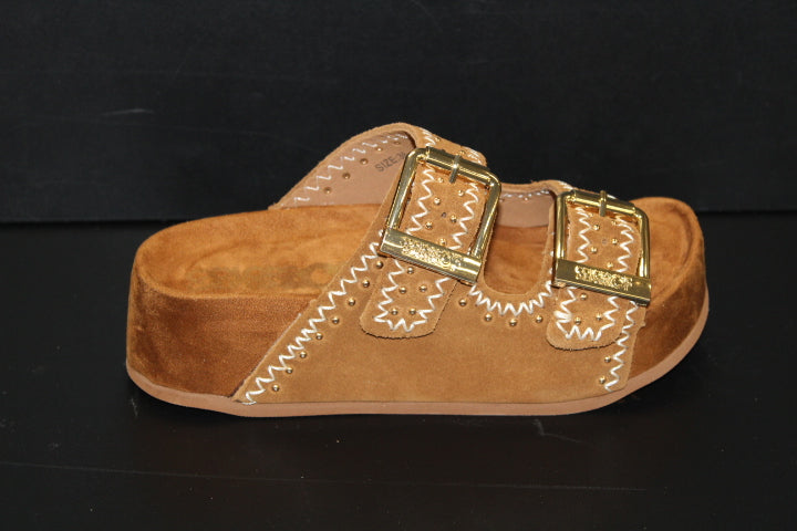 COLORS SANDAL PLATFORM TAN