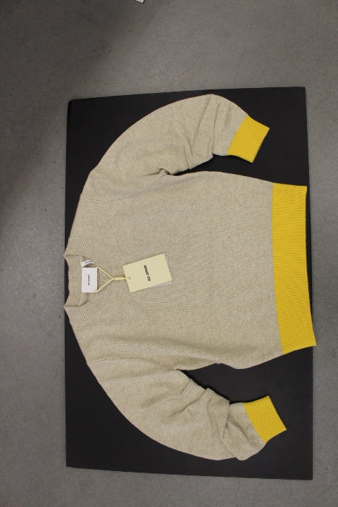 AXEL ARIGATO GATHERED SWEATER BEIGE/YELLOW