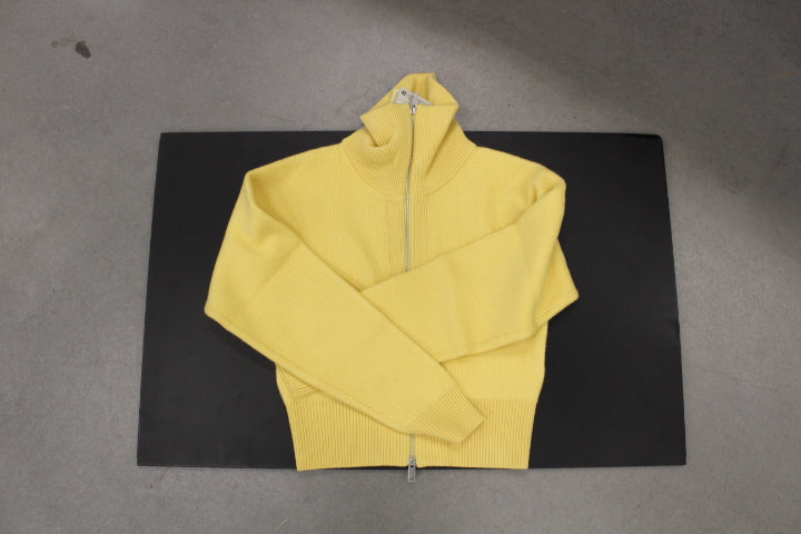 AXEL ARIGATO VERVE ZIP-UP CARDIGAN YELLOW