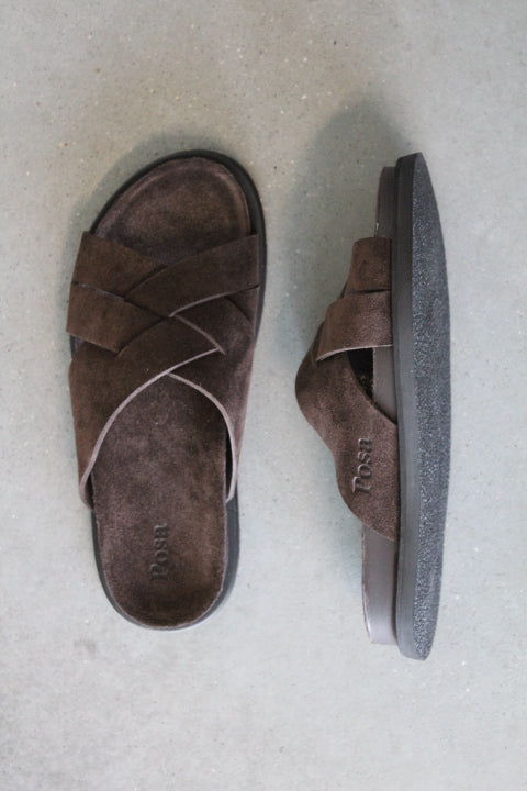 POSA SEA-SLIDE MISTO DARK BROWN