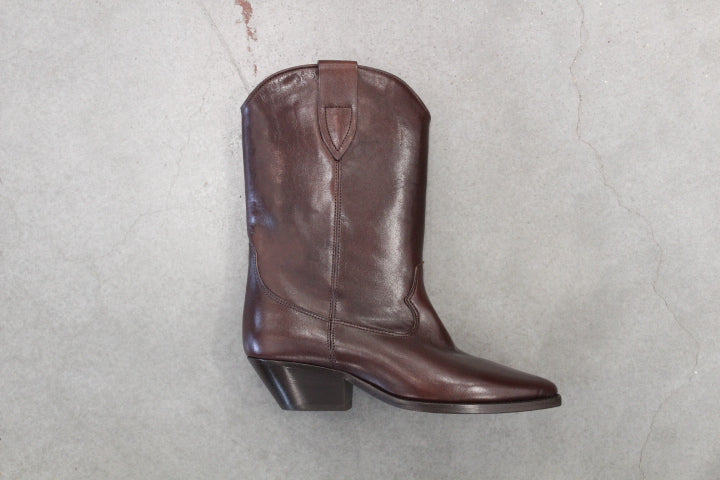 ISABEL MARANT DUERTO BOOTS MAHOGANY