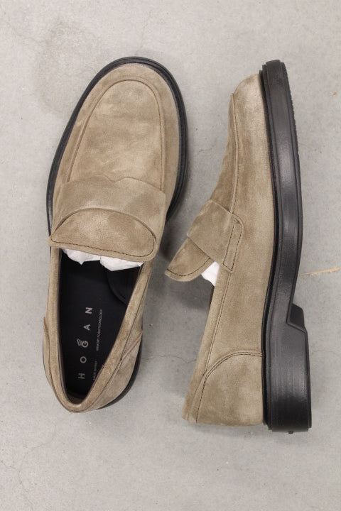 HOGAN H704 LOAFER GREY SUEDE