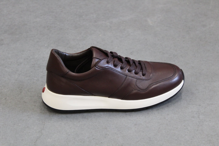 TOD'S RED DOT SNEAKER NAPPA BROWN