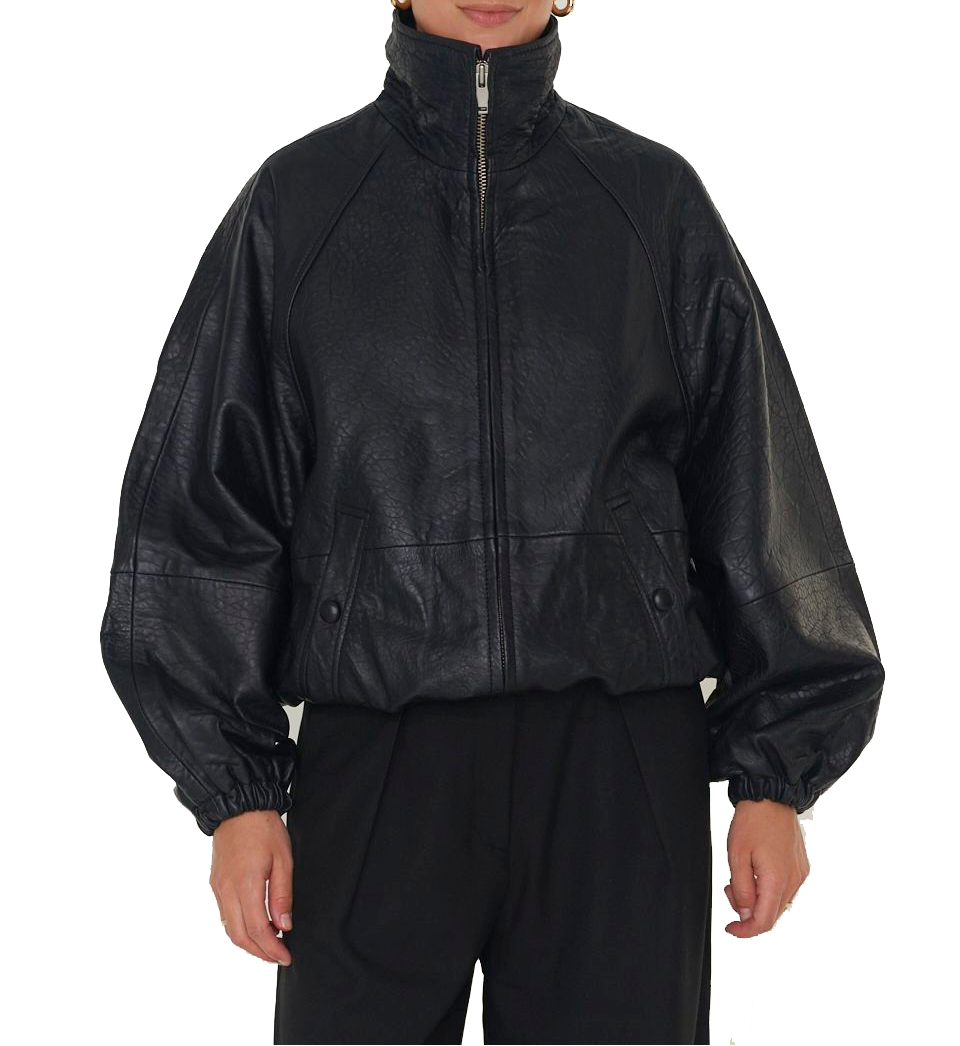 ALTER EGO MARLEY LEATHER JACKET BLACK