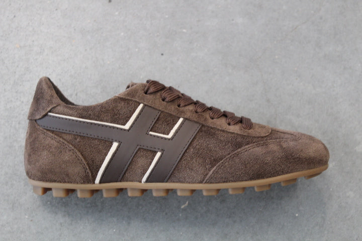 HOGAN OLYMPIA SNEAKER DARK BROWN SUEDE