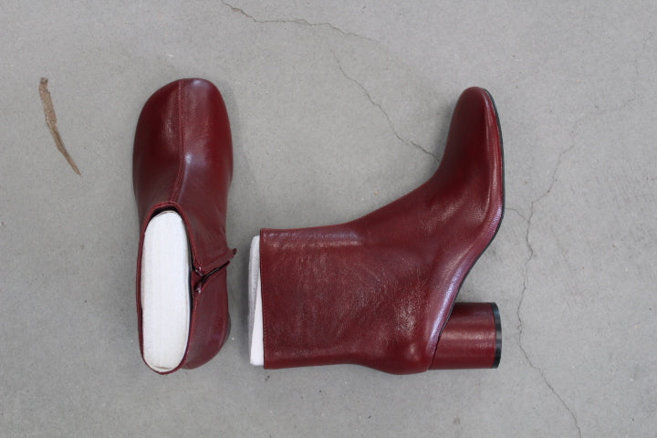 LOAFER BOOTIE ZIP BURGUNDY