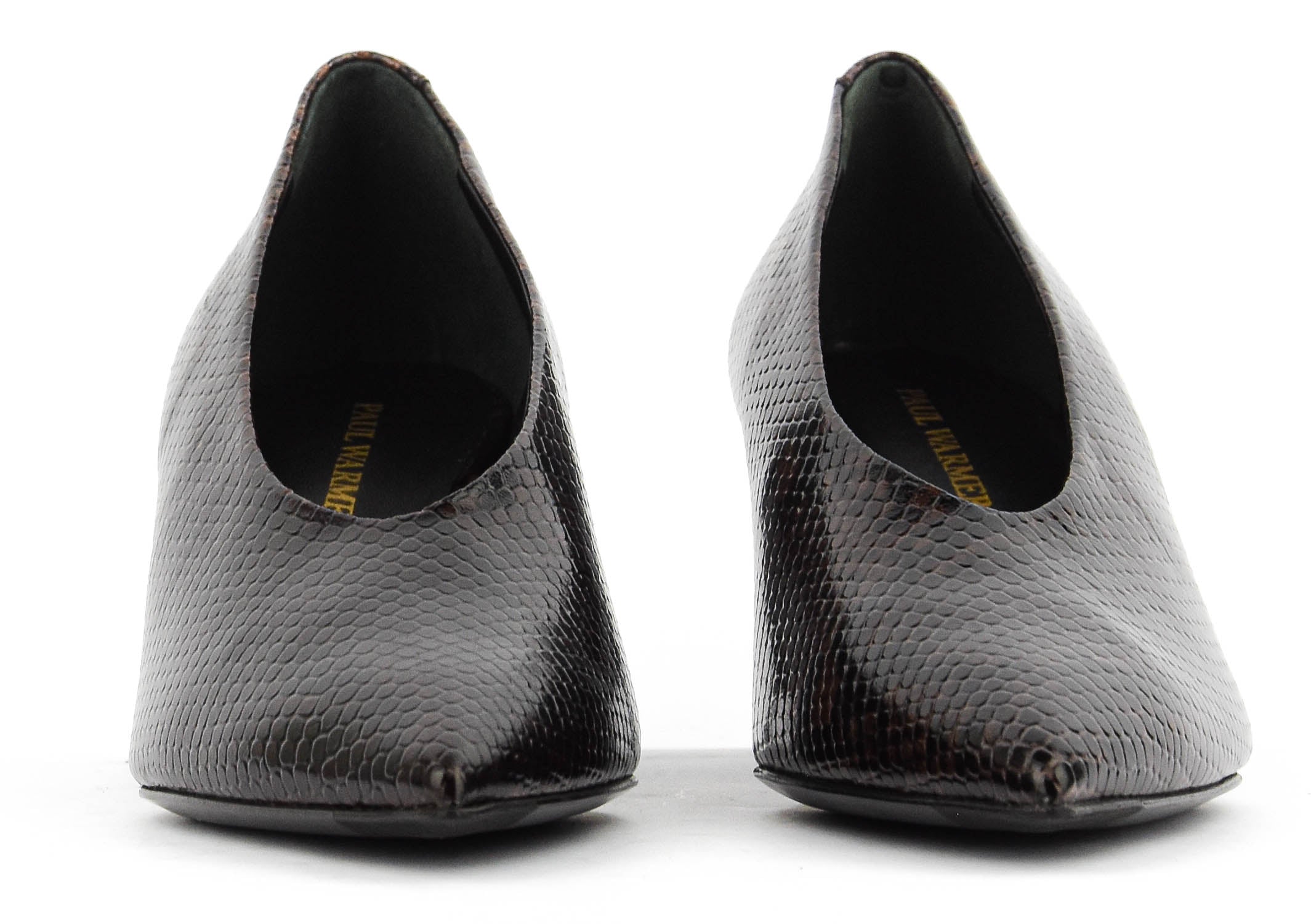 PAUL WARMER VOLTAIRE PUMP EBONY COBRA