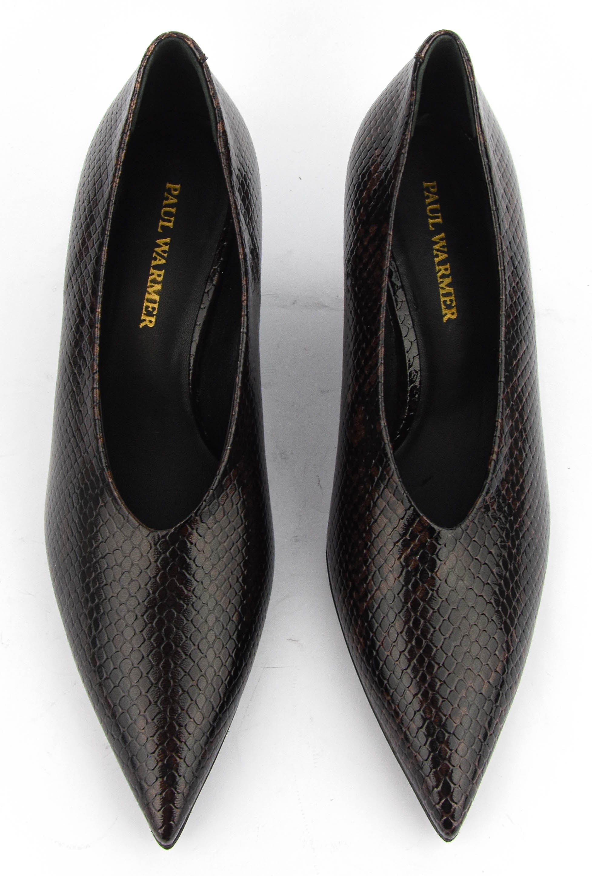 PAUL WARMER VOLTAIRE PUMP EBONY COBRA