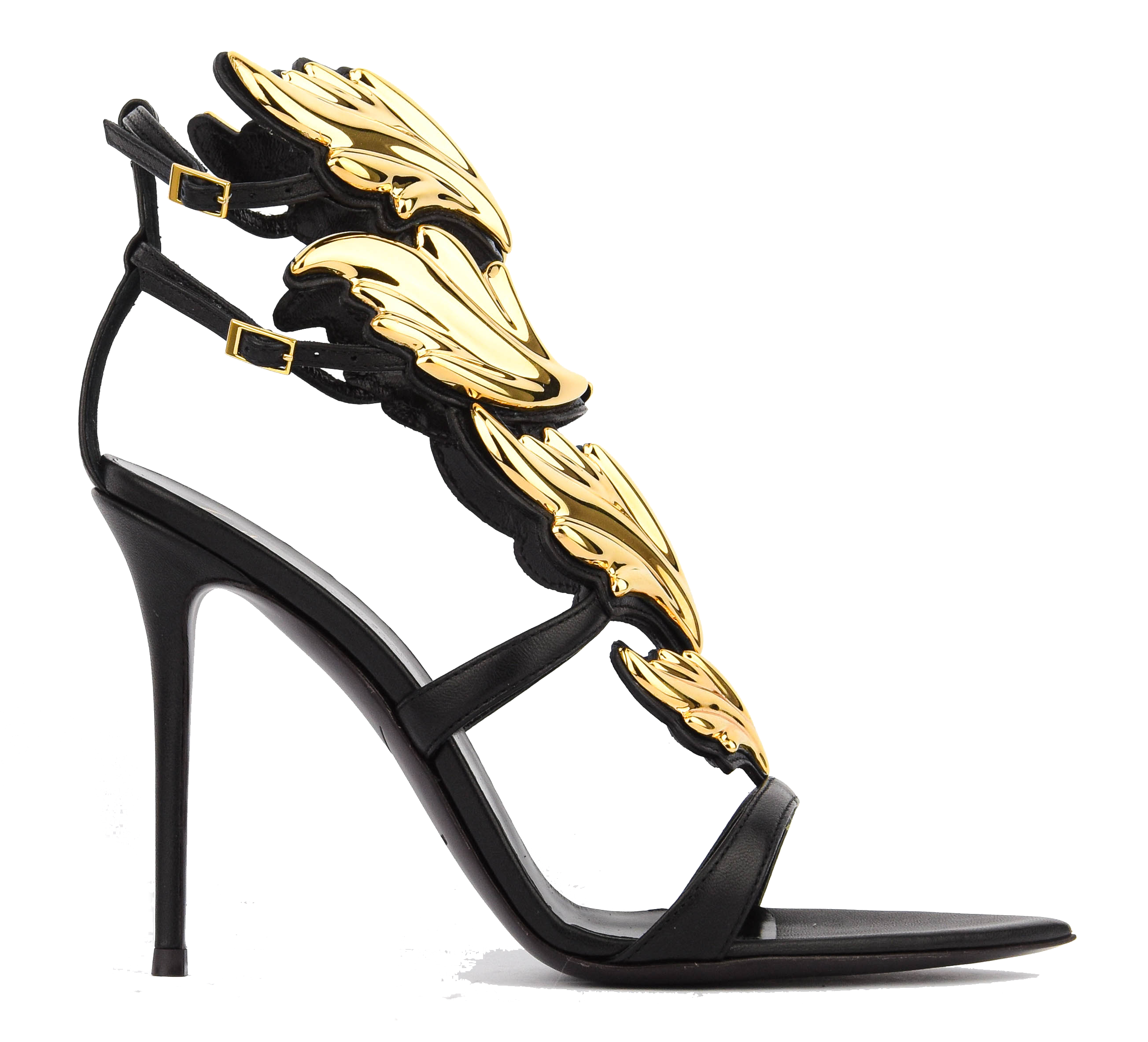 GIUSEPPE ZANOTTI NEW CRUEL BLACK/ gold