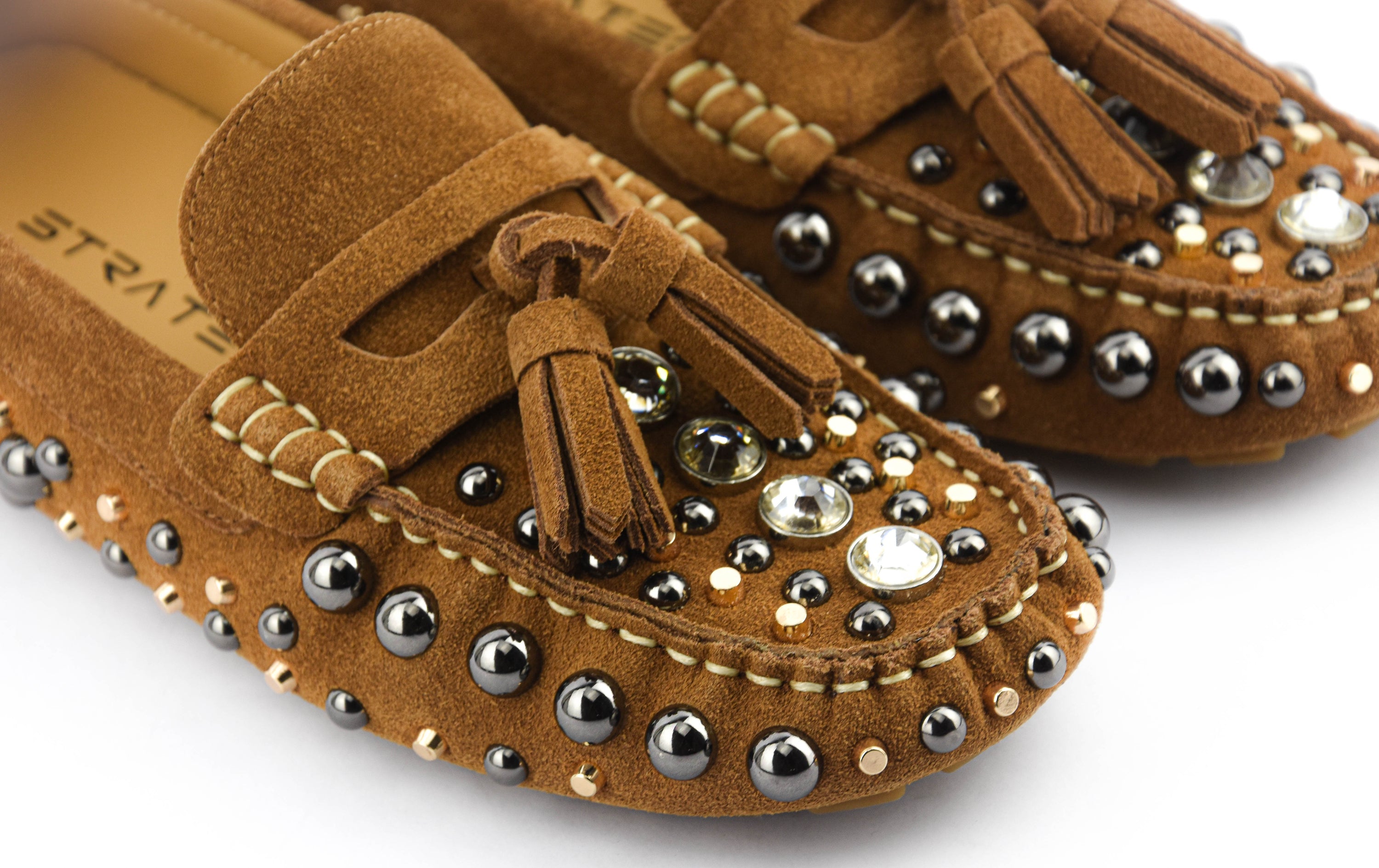 STRATEGIA EMBELISHED MOCASINE TAN