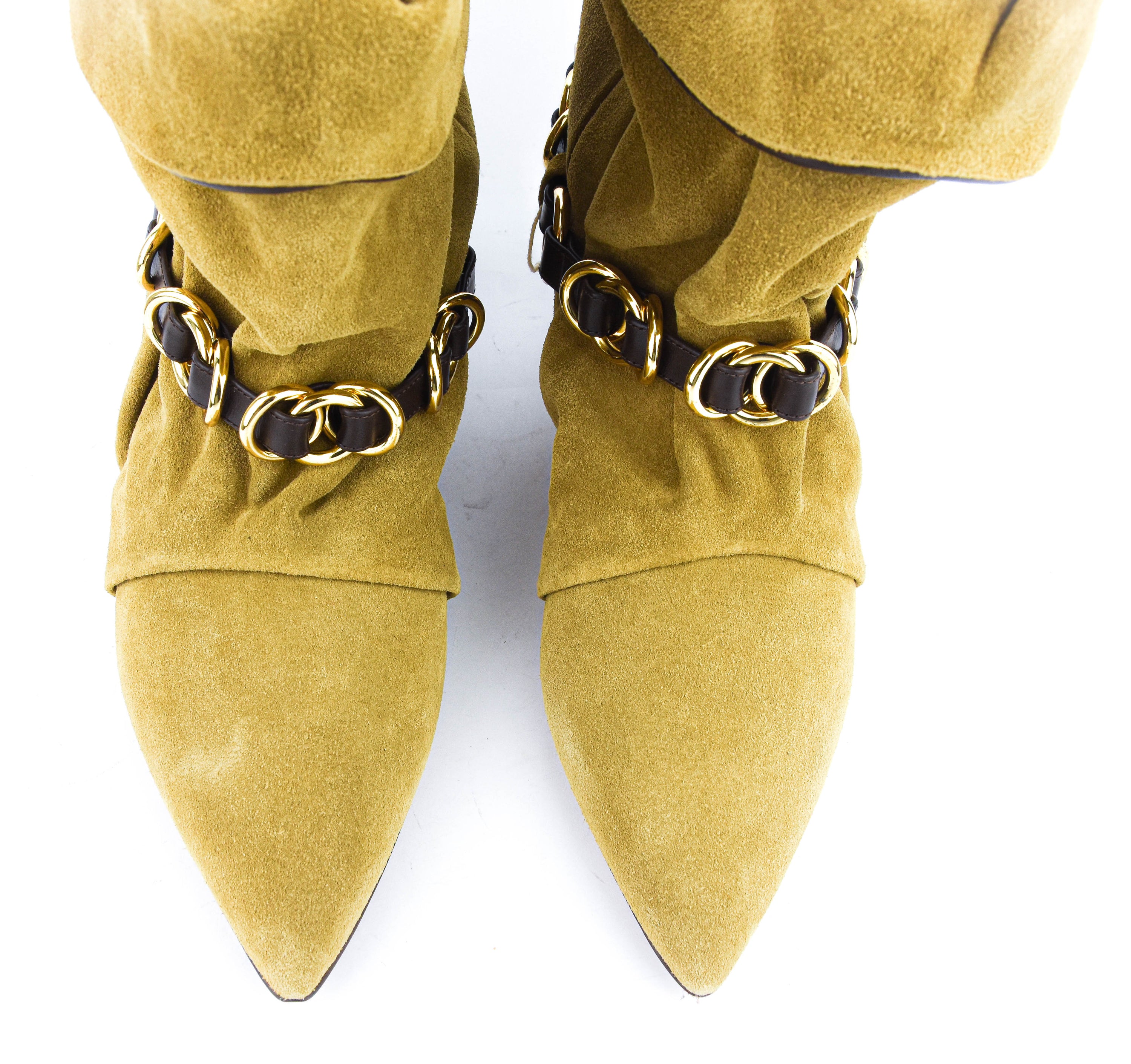 ISABEL MARANT EDRIK RINGS TAUPE SUEDE