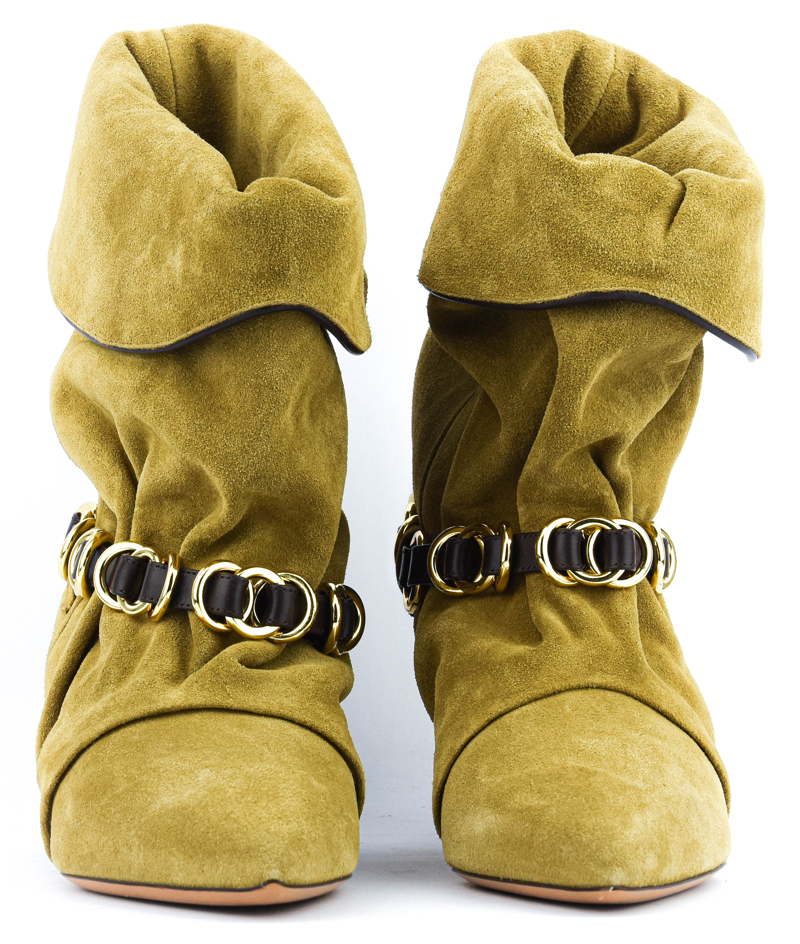 ISABEL MARANT EDRIK RINGS TAUPE SUEDE