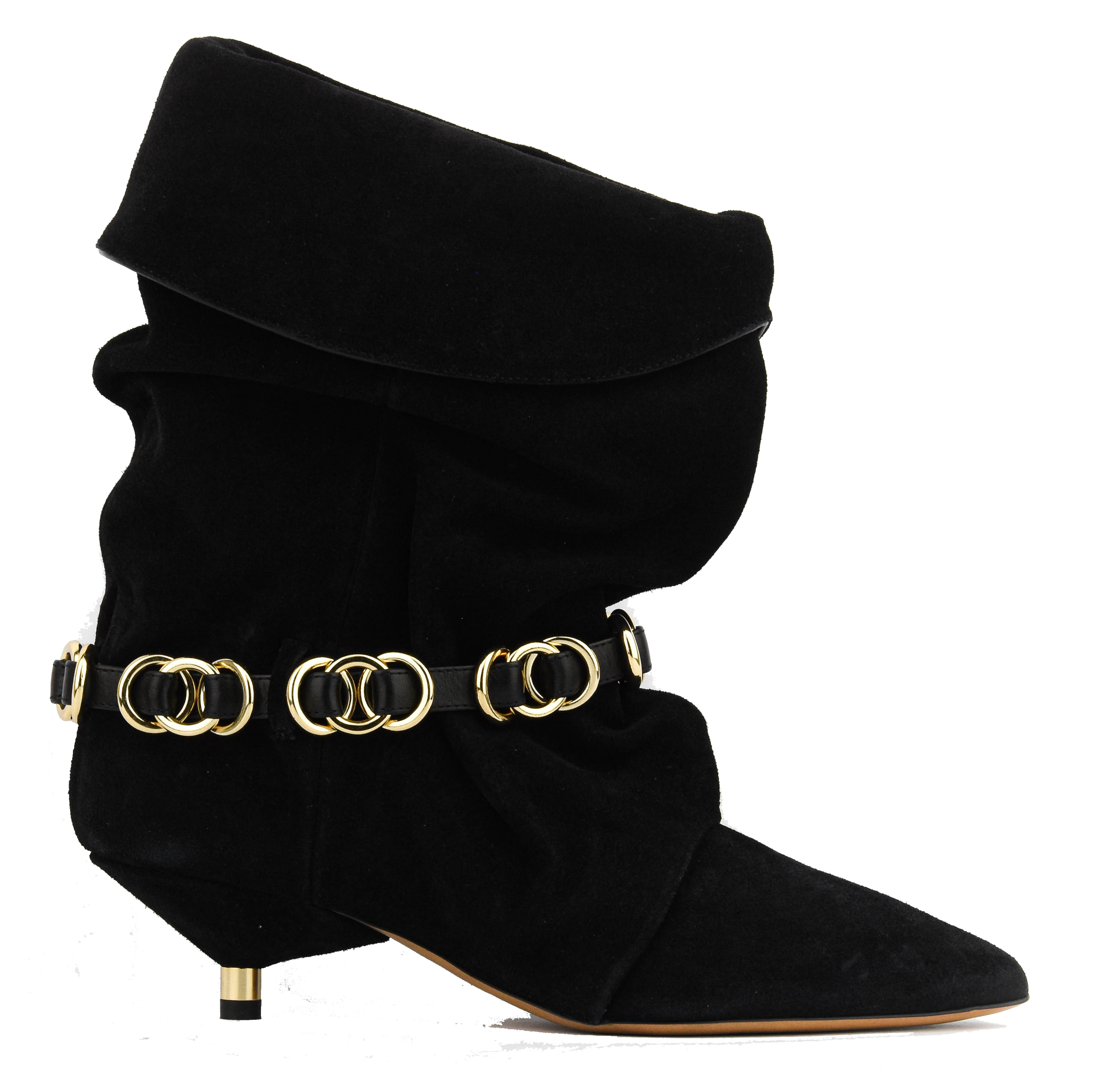 ISABEL MARANT EDRIK RINGS BLACK suede