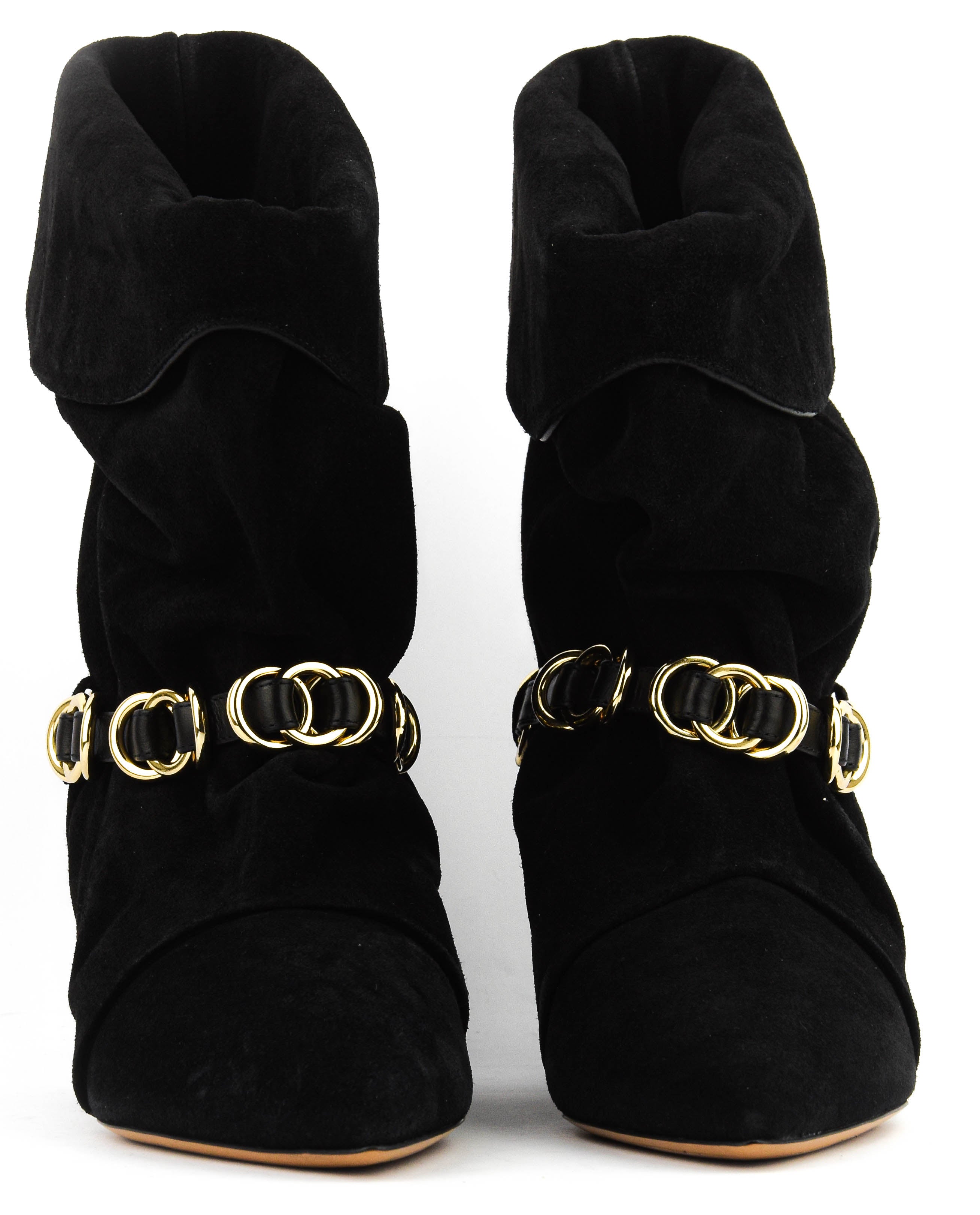 ISABEL MARANT EDRIK RINGS BLACK SUEDE