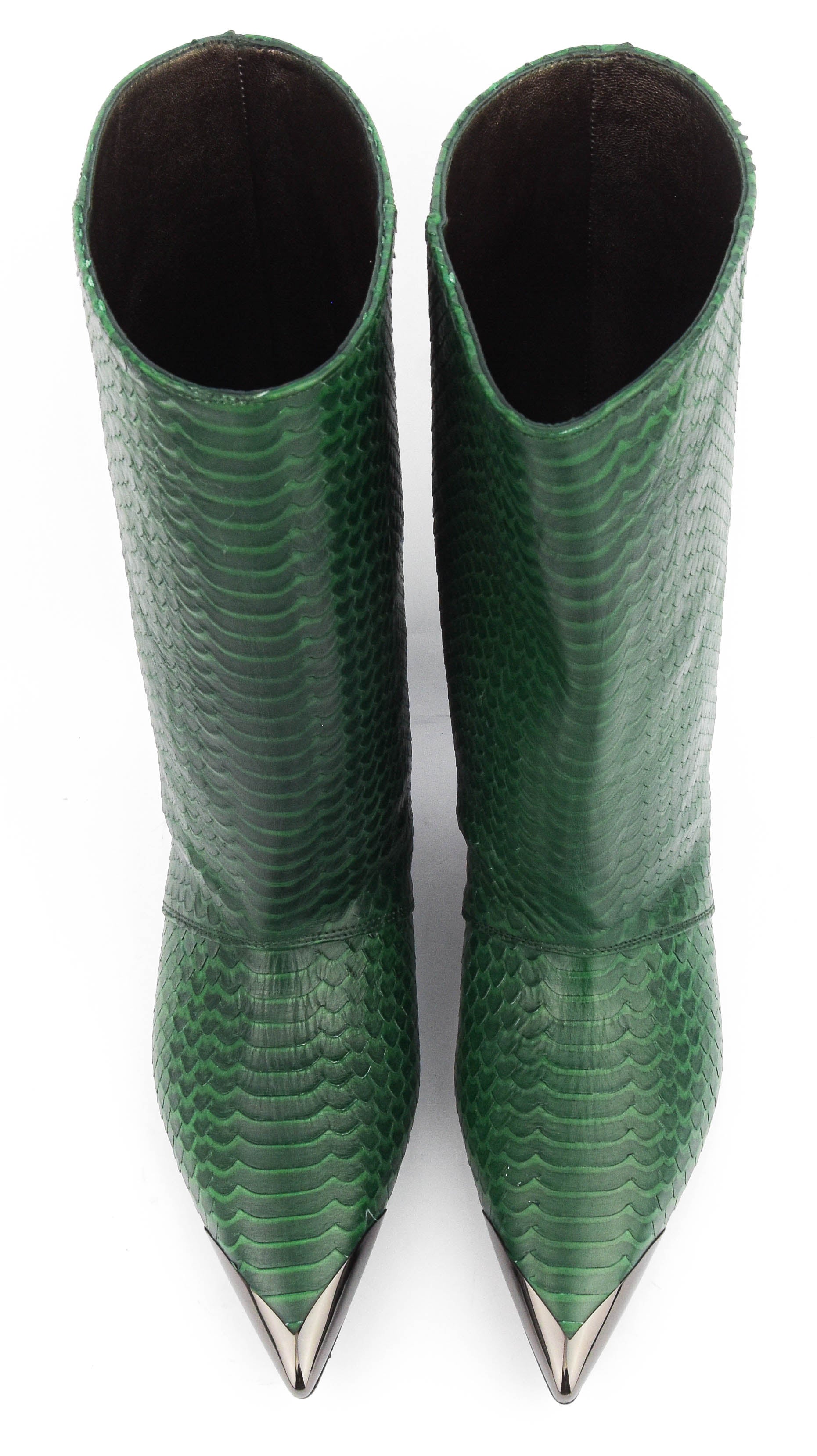 ROTUE SUGAR SWEET BOOTIE QUEENY HEEL PYTHON GREEN