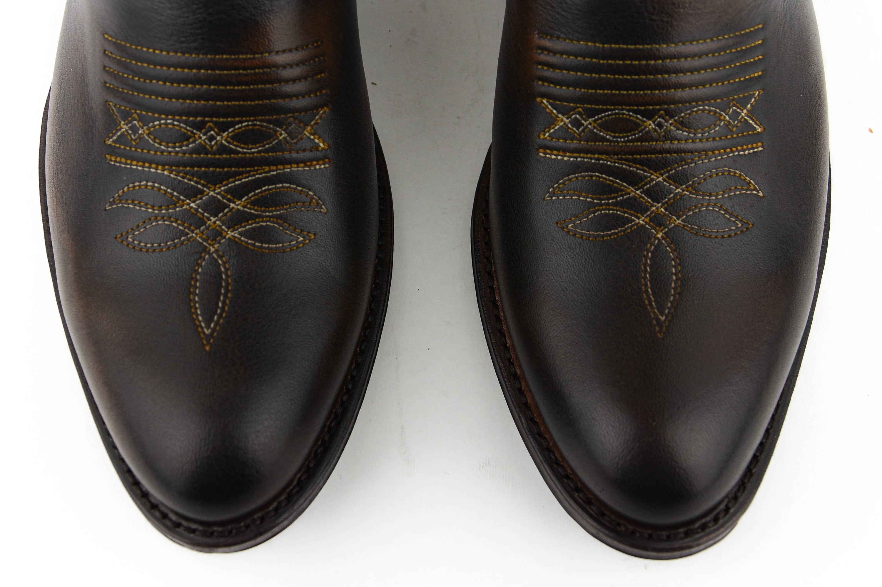 PAUL WARMER BESPOKE WESTERN BOOT MID  BROWN