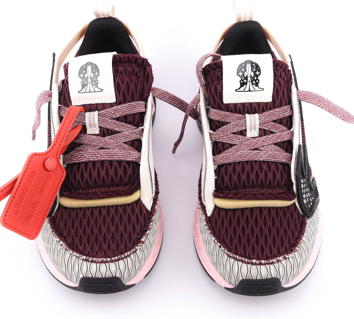 OFF WHITE SPACE MEMO BEIGE/DARK PINK