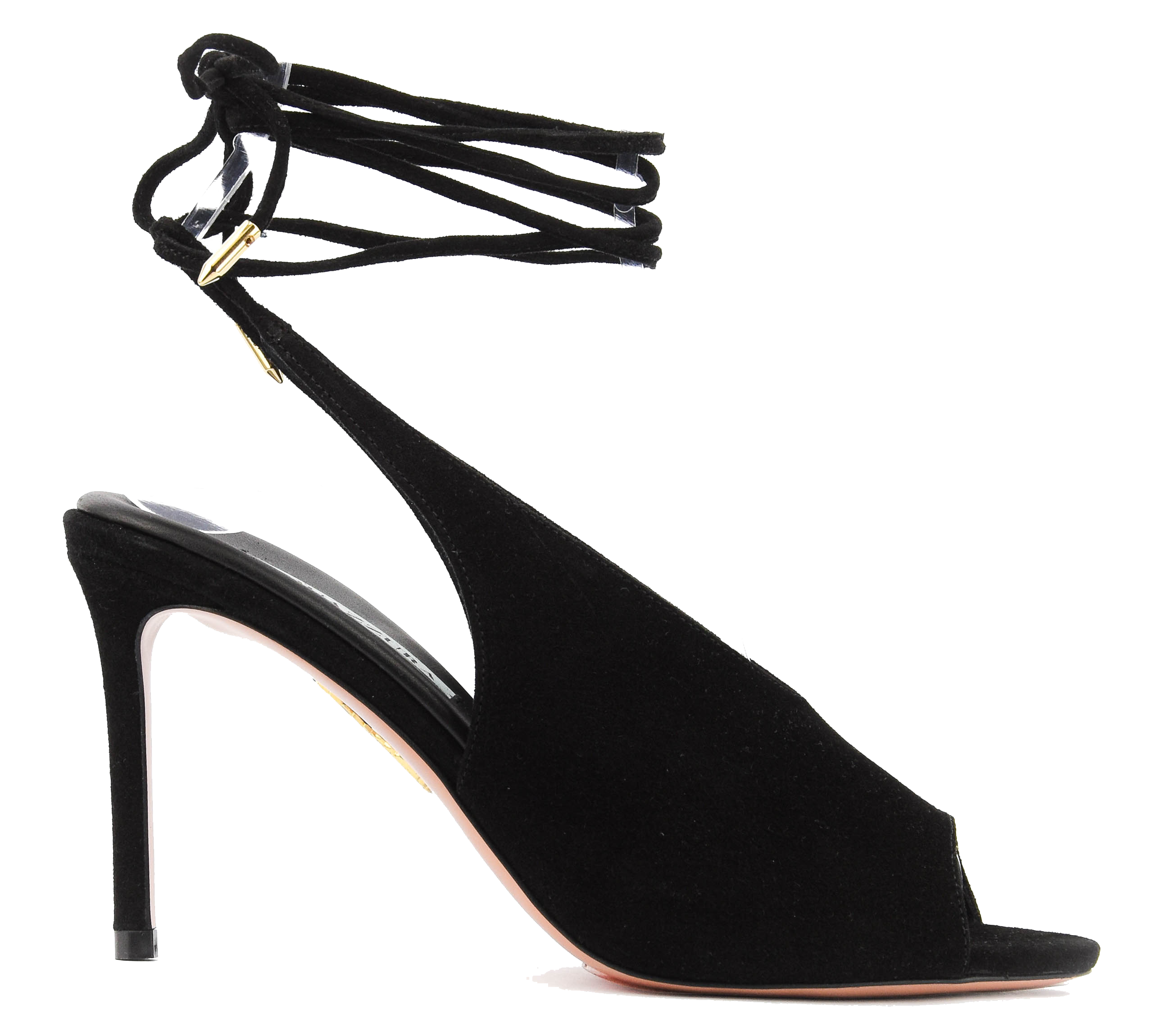 AQUAZZURA LAIS SANDAL BLACK 85