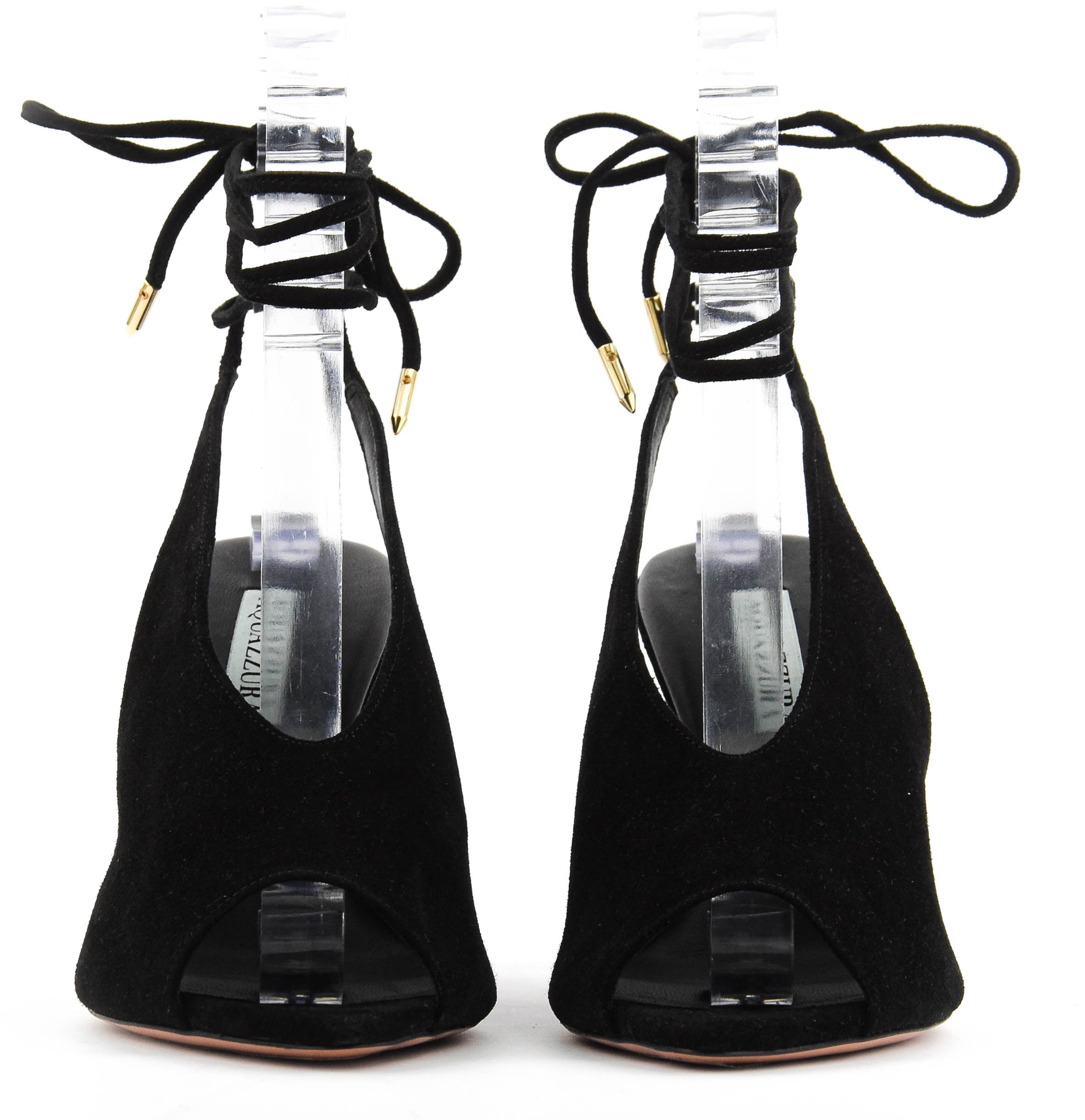 AQUAZZURA LAIS SANDAL BLACK 85