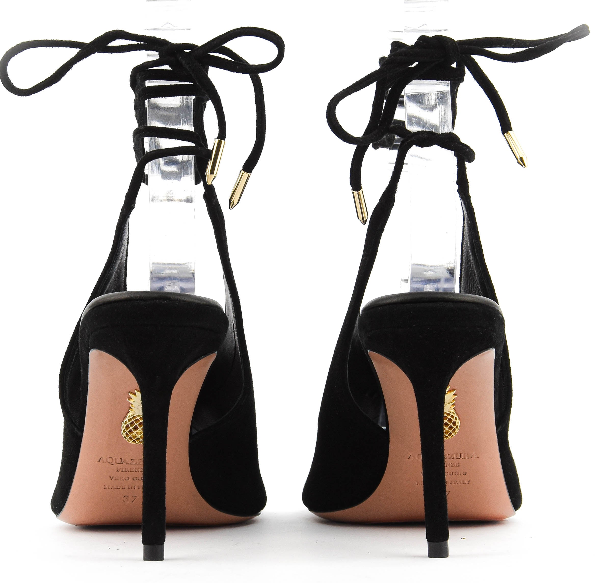 AQUAZZURA LAIS SANDAL BLACK 85