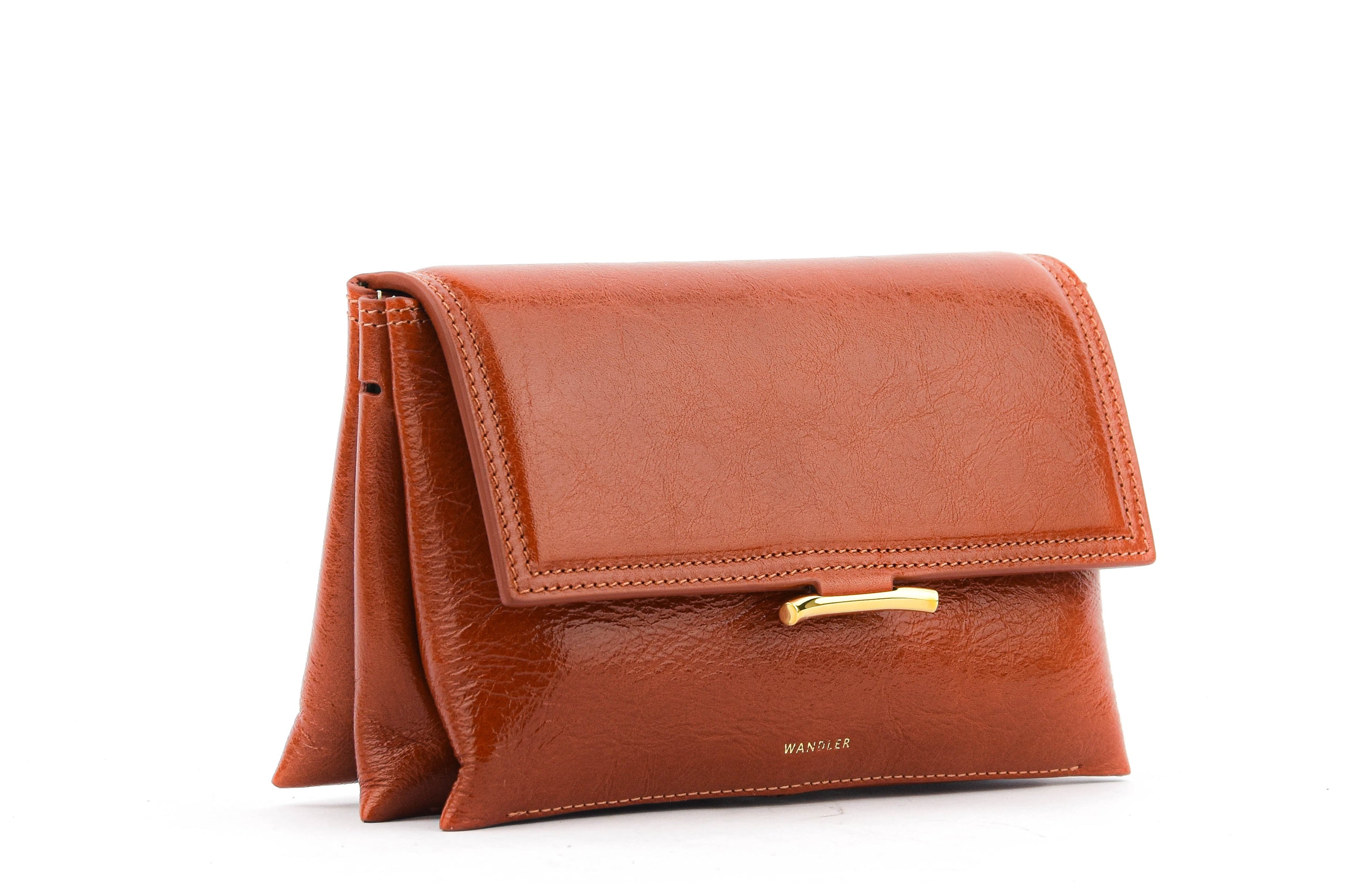 WANDLER IDA TRIO BAG CARROT GLAZE